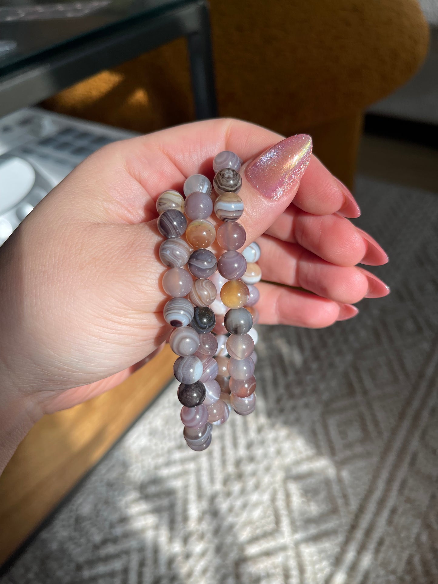 Agate Bracelets - 8mm