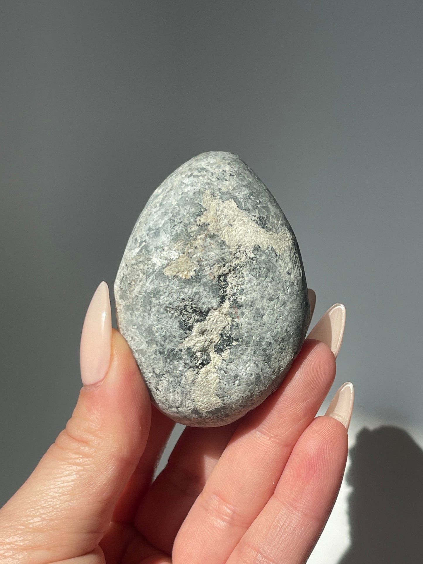 Blue Celestite Cluster Egg