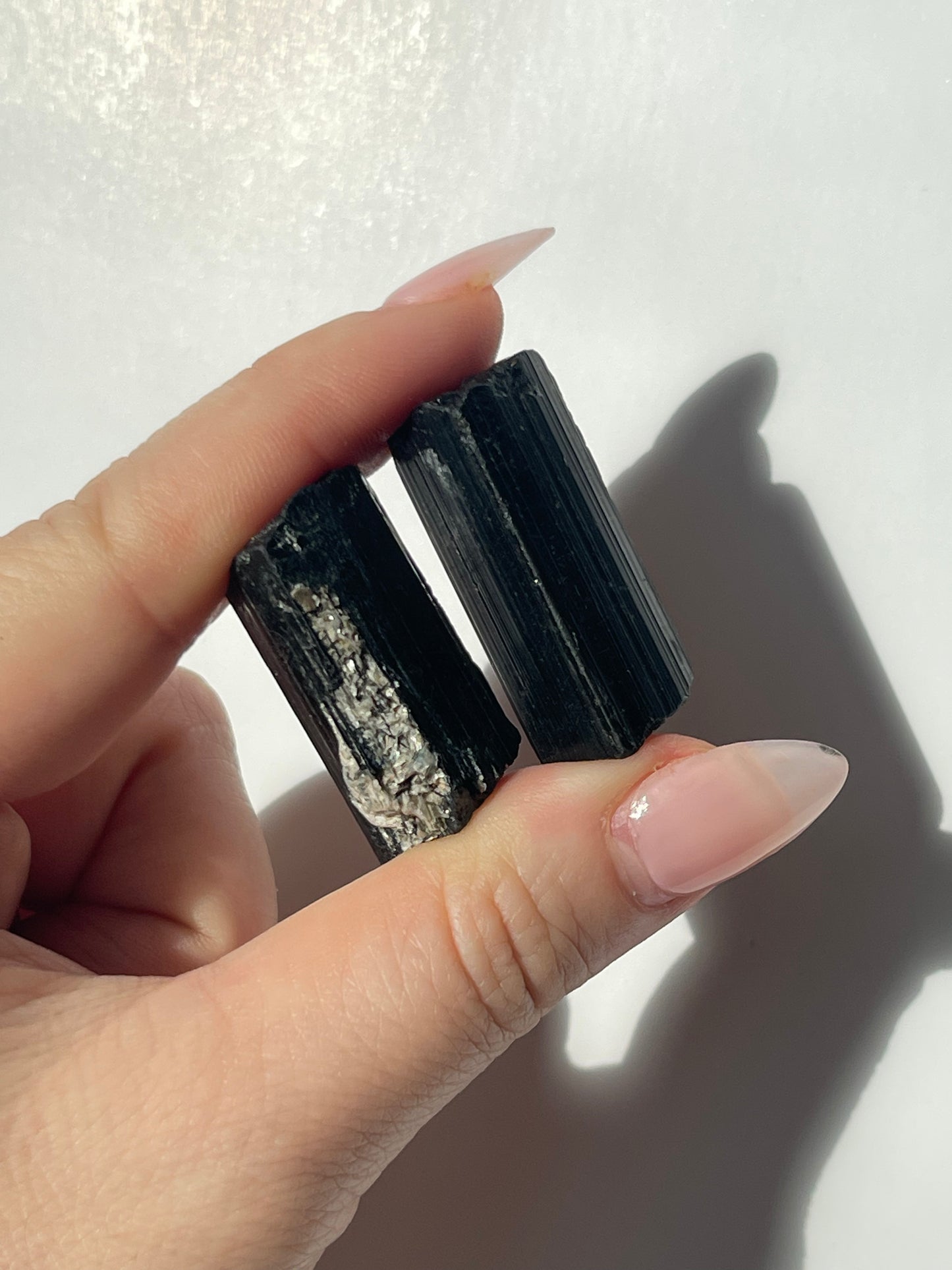 Set of 2 - Black Tourmaline Pieces