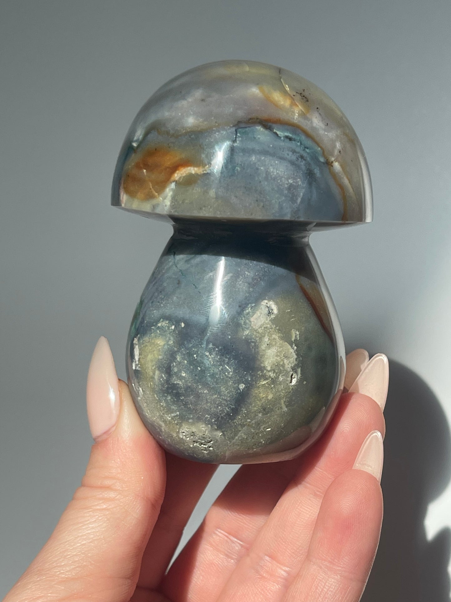 3.3" Sea Jasper Mushroom