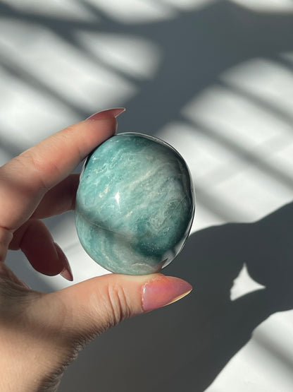 Puffy Galaxy Teal Sea Jasper Palm