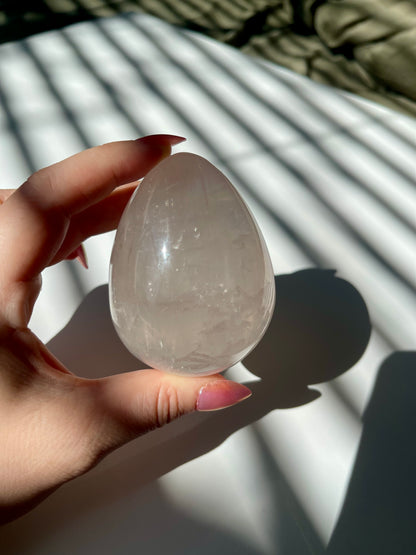 Gemmy Rose Quartz Egg