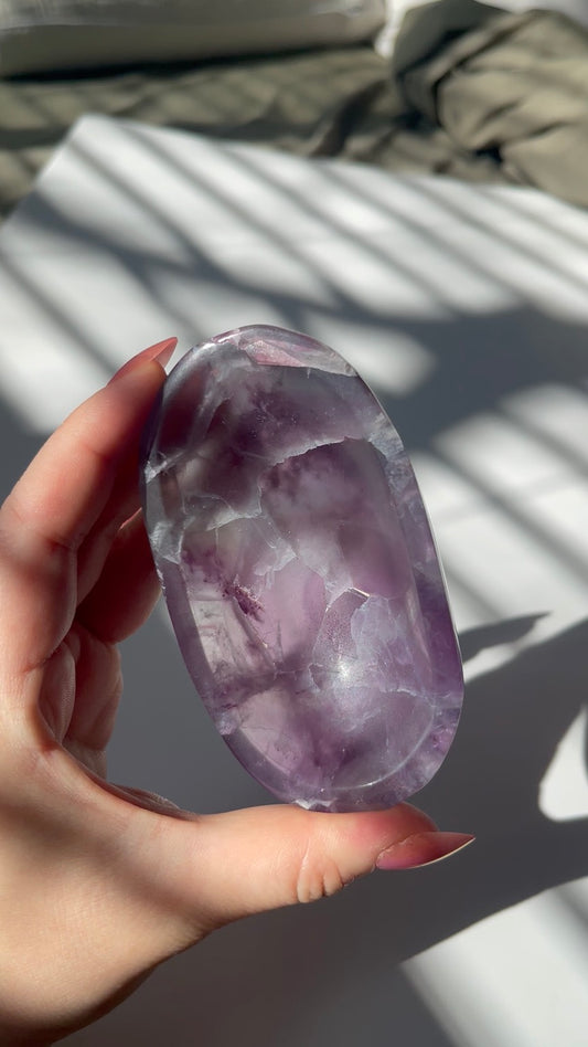 Purple and Green Fluorite Oblong Mini Dish