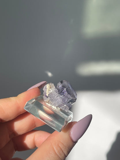 Fujian Purple Bevel Edge Flourite - 12 grams