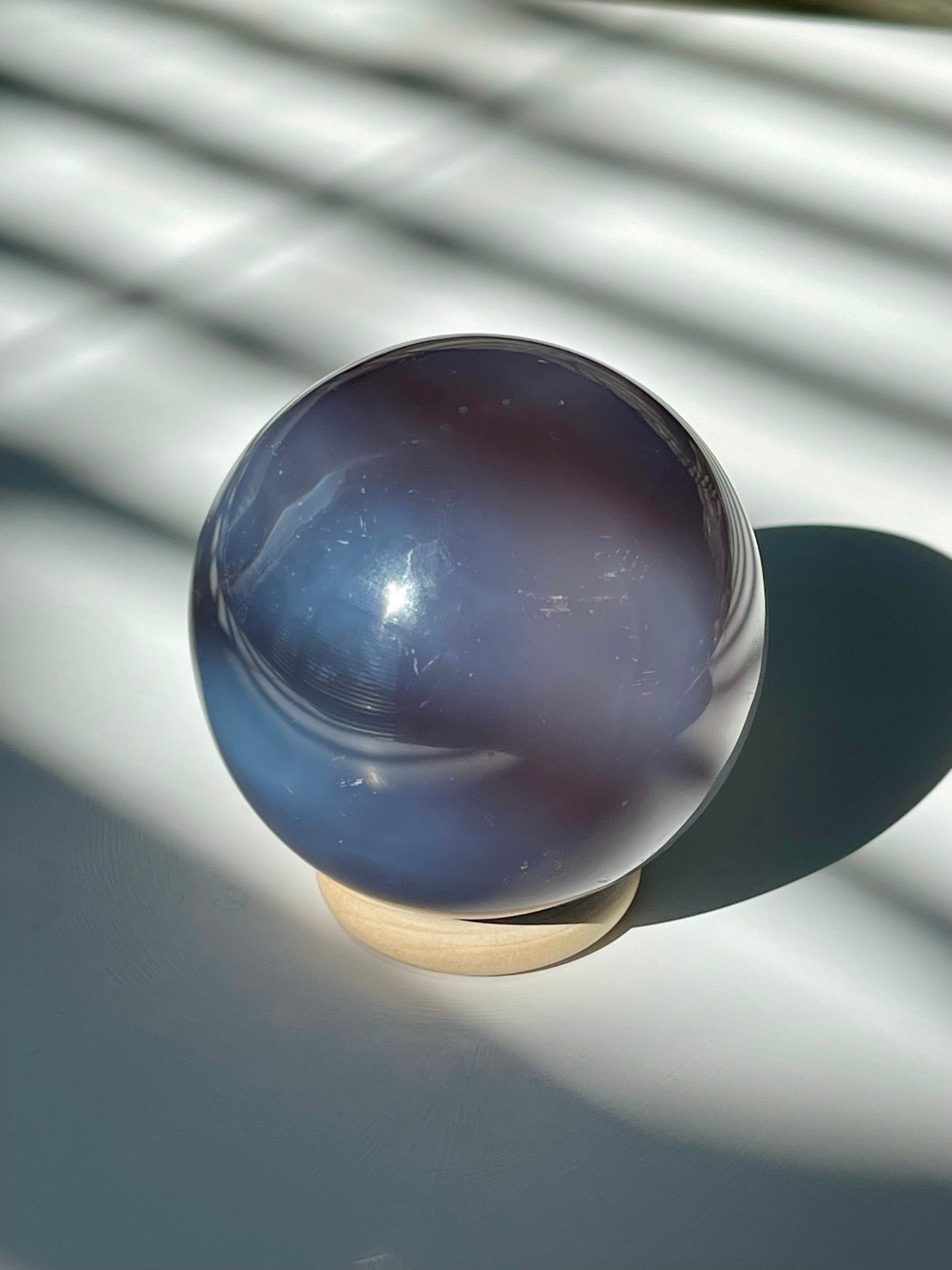 Blue Banded Agate Sphere