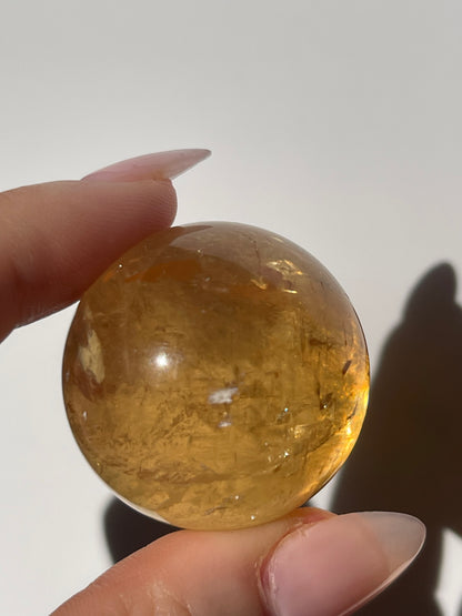 Honey Calcite Small Sphere