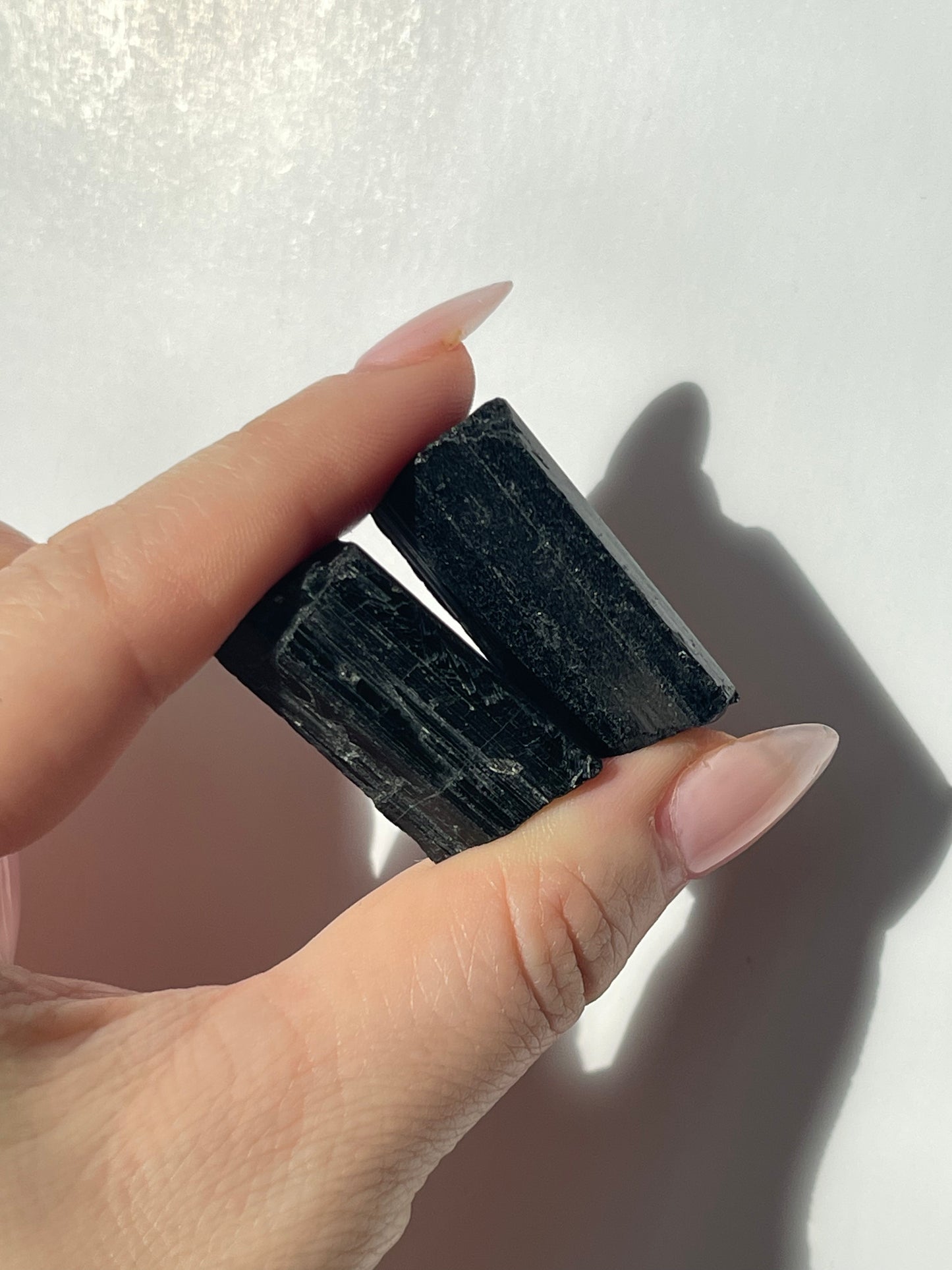 Set of 2 - Black Tourmaline Pieces