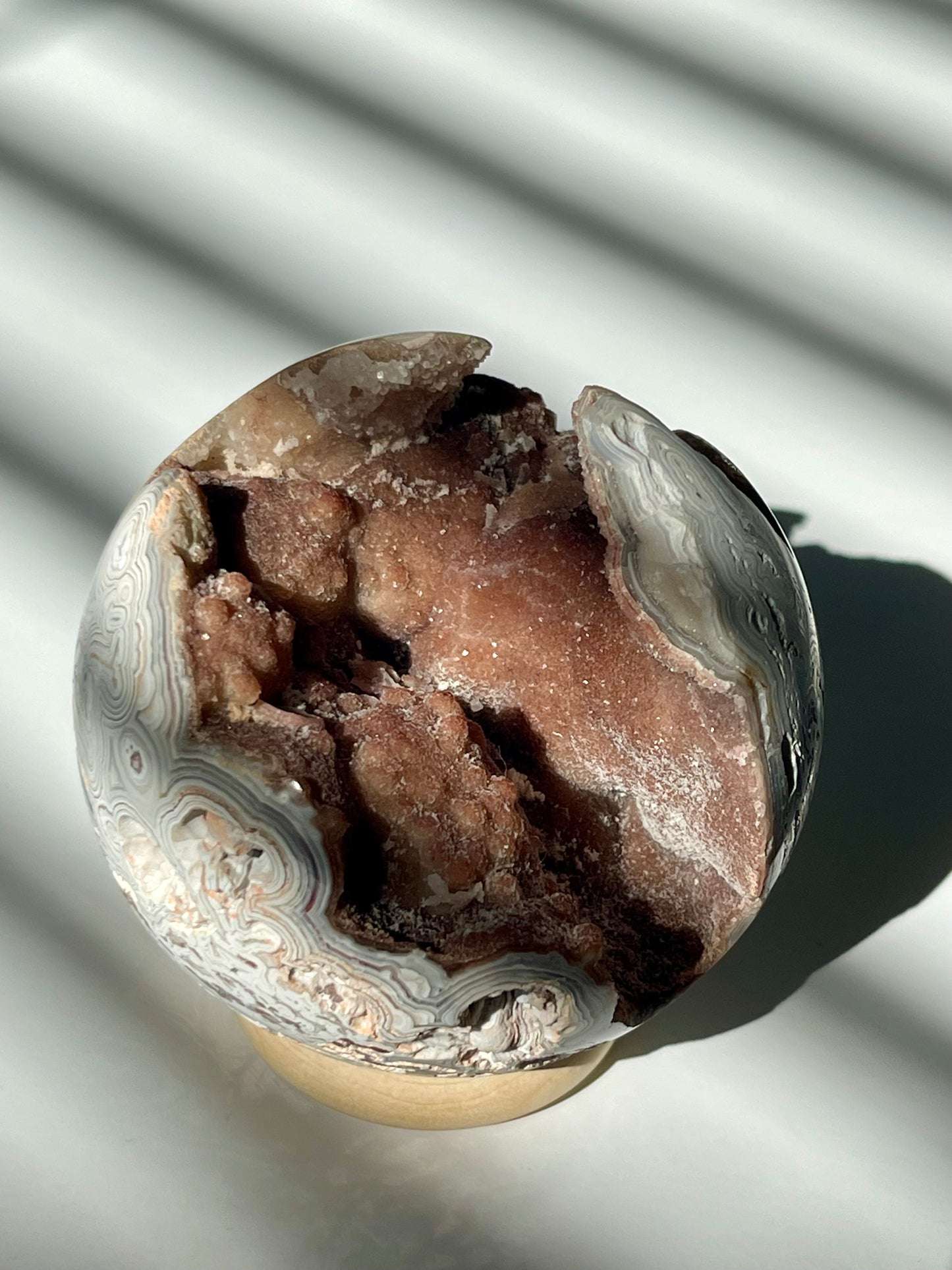 Mexican Crazy Lace Agate Sphere