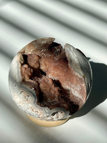 Mexican Crazy Lace Agate Sphere
