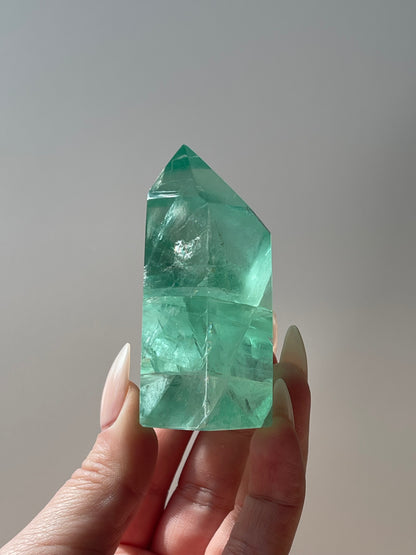 Green Apple Fluorite Tower 2.8"