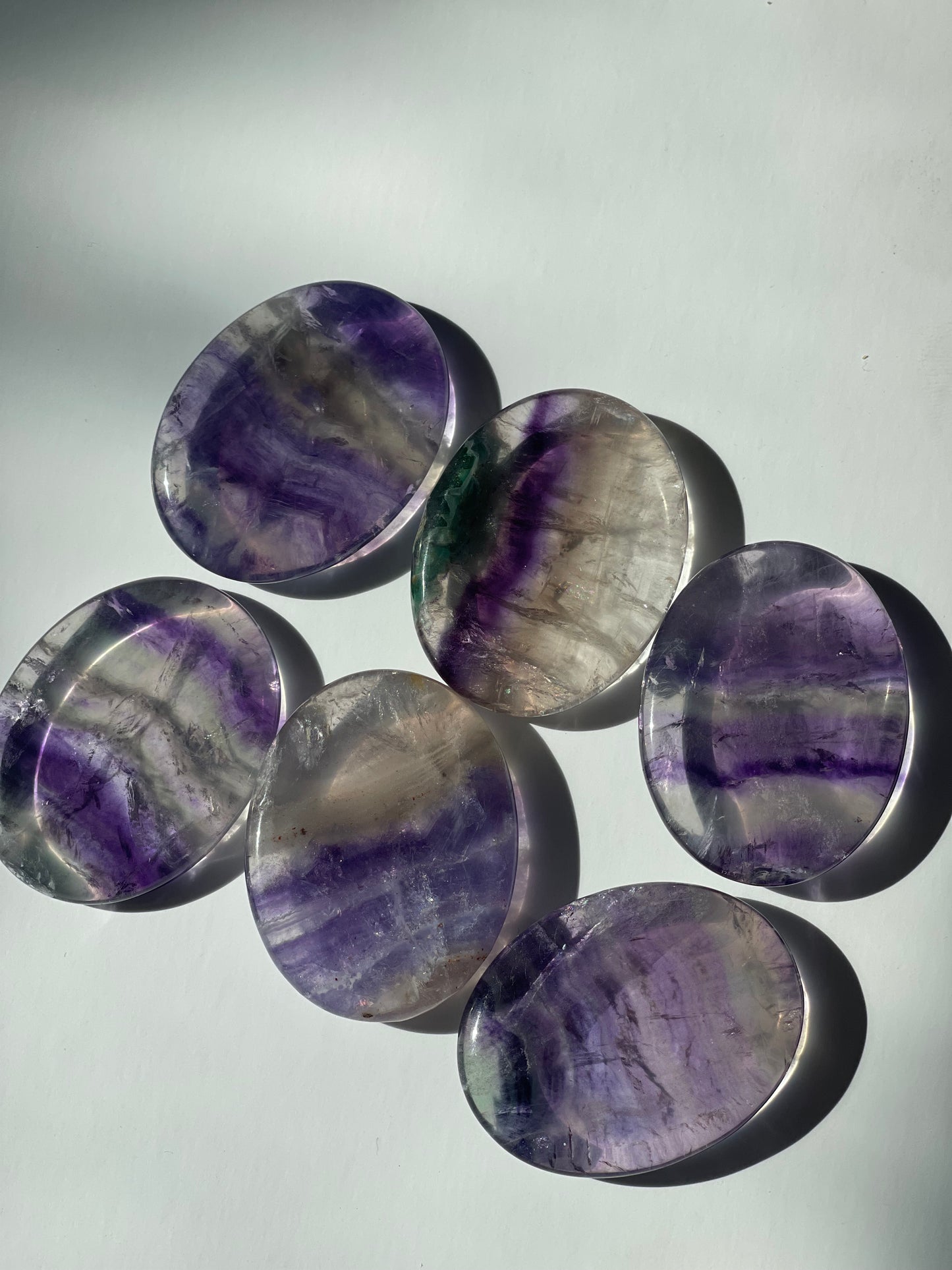 Purple Fluorite Worry Stone