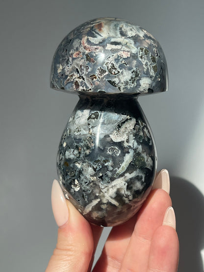 3.9" Sea Jasper Mushroom