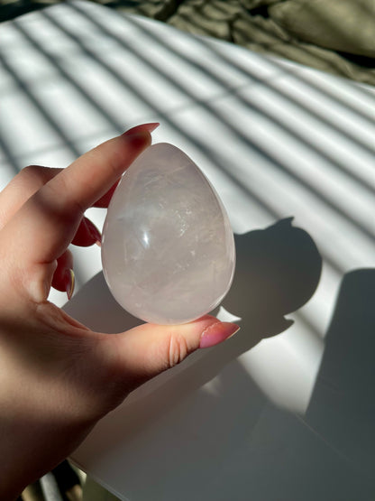 Gemmy Rose Quartz Egg
