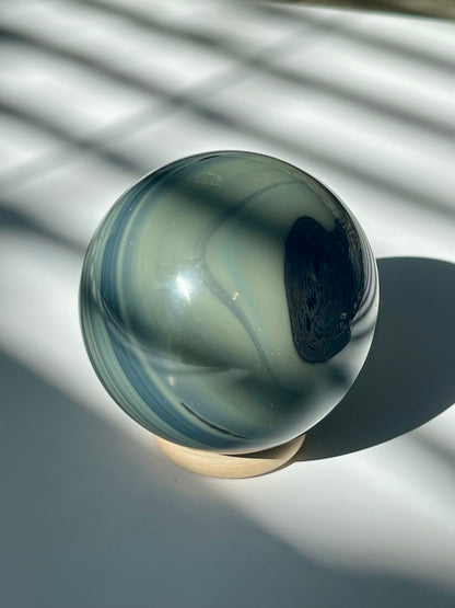 Banded Obsidian Sphere