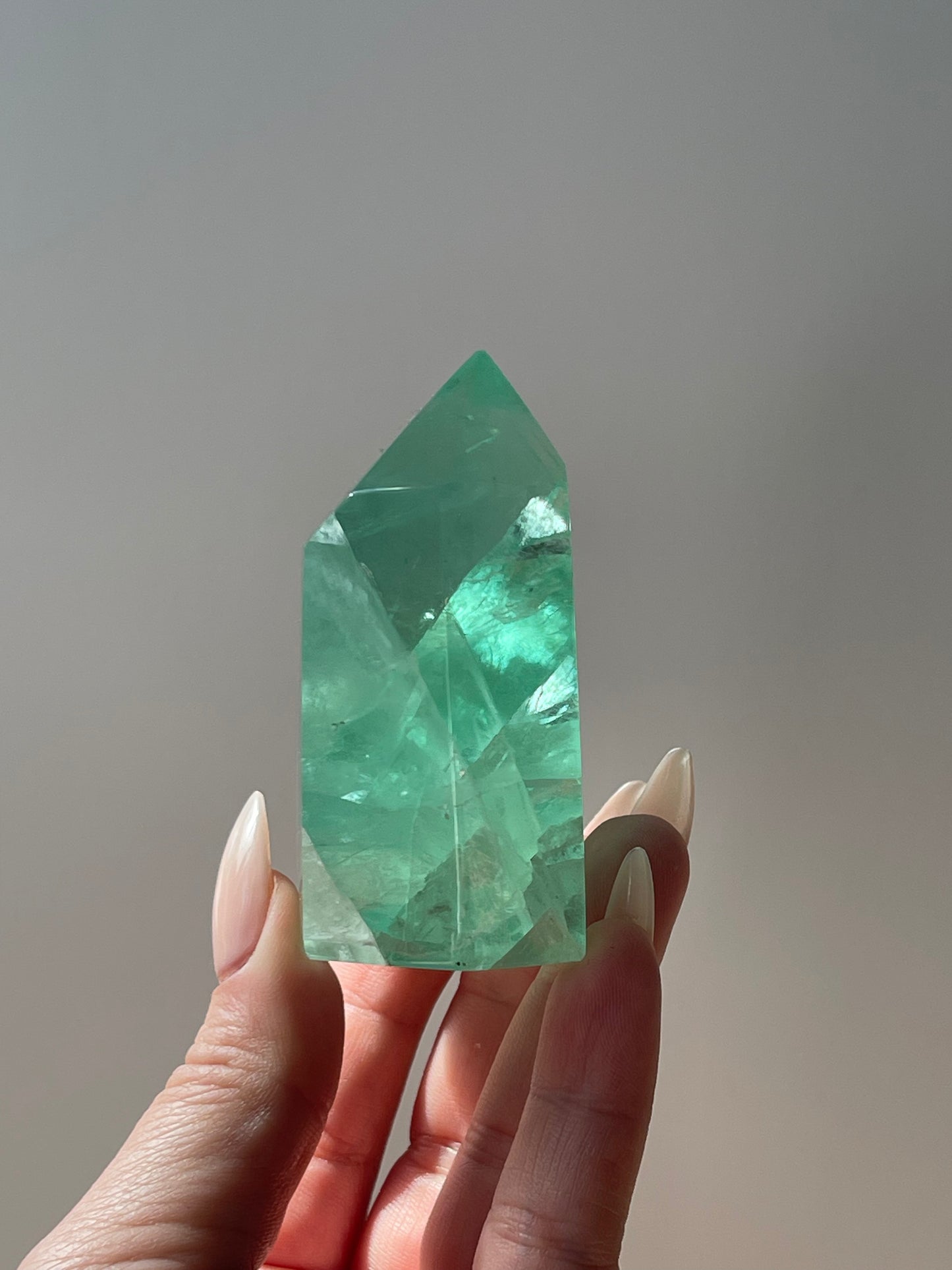 Green Apple Fluorite Tower 2.8"