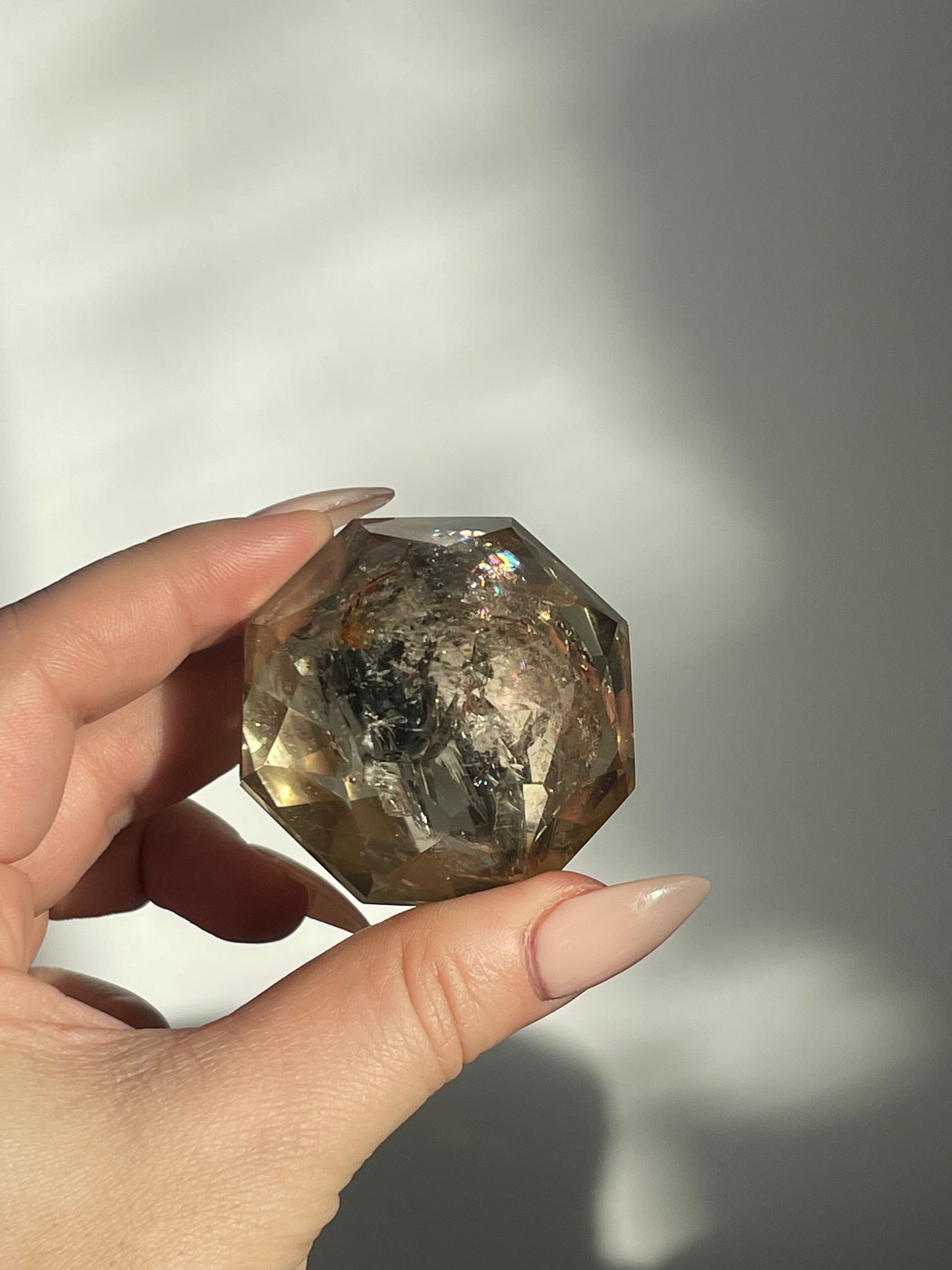 Light Champagne Citrine Faceted Cut