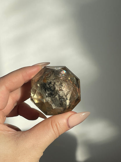 Light Champagne Citrine Faceted Cut