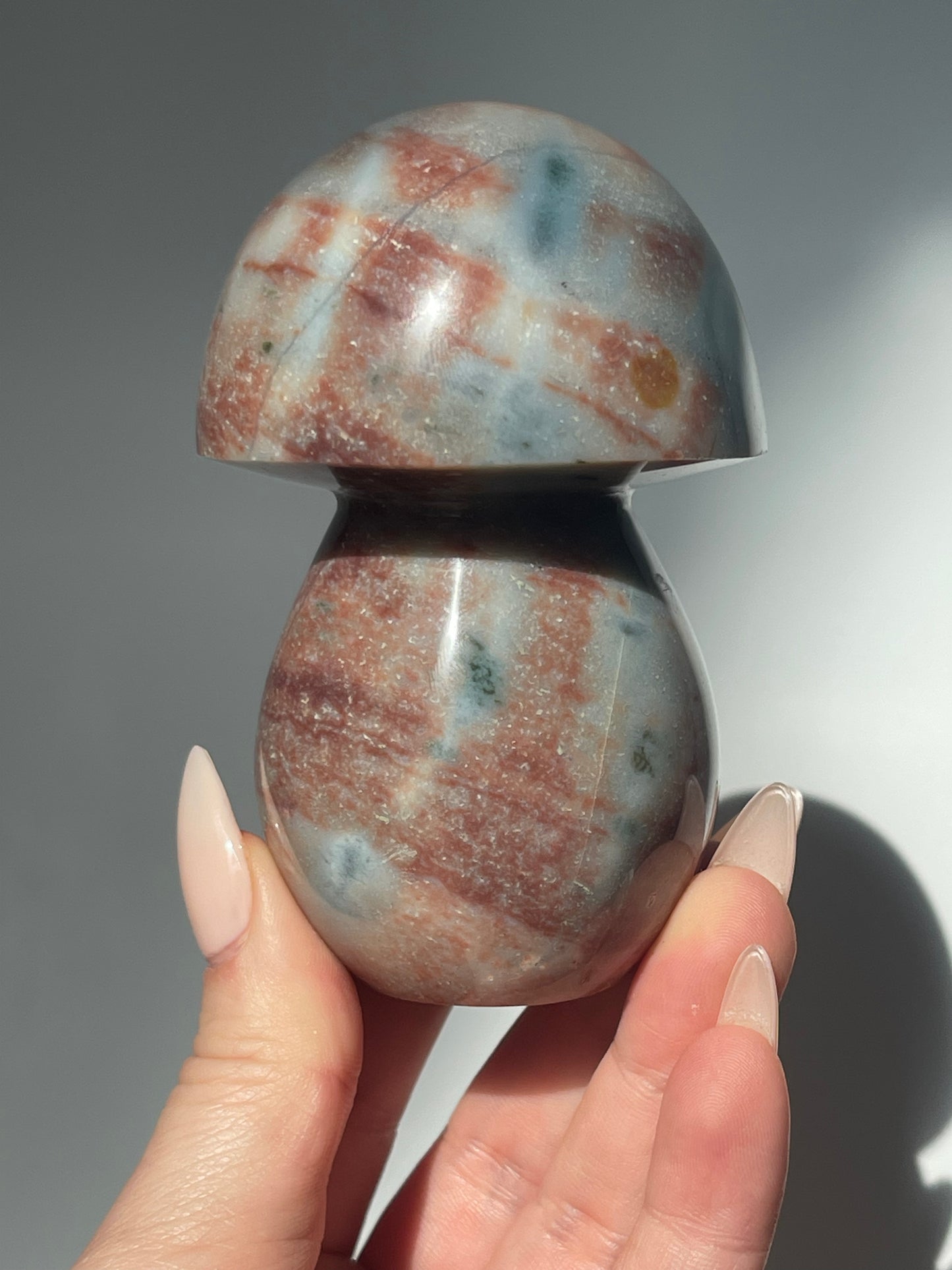 3.7" Sea Jasper Mushroom