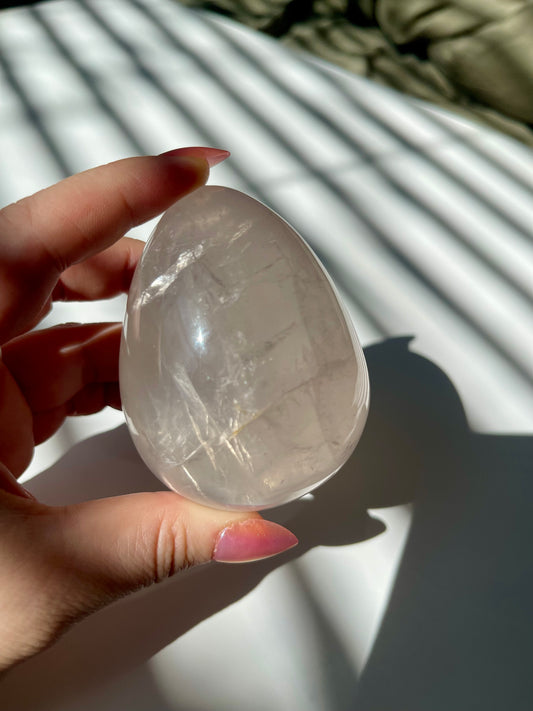 Gemmy Rose Quartz Egg