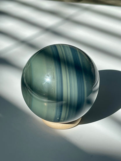 Banded Obsidian Sphere