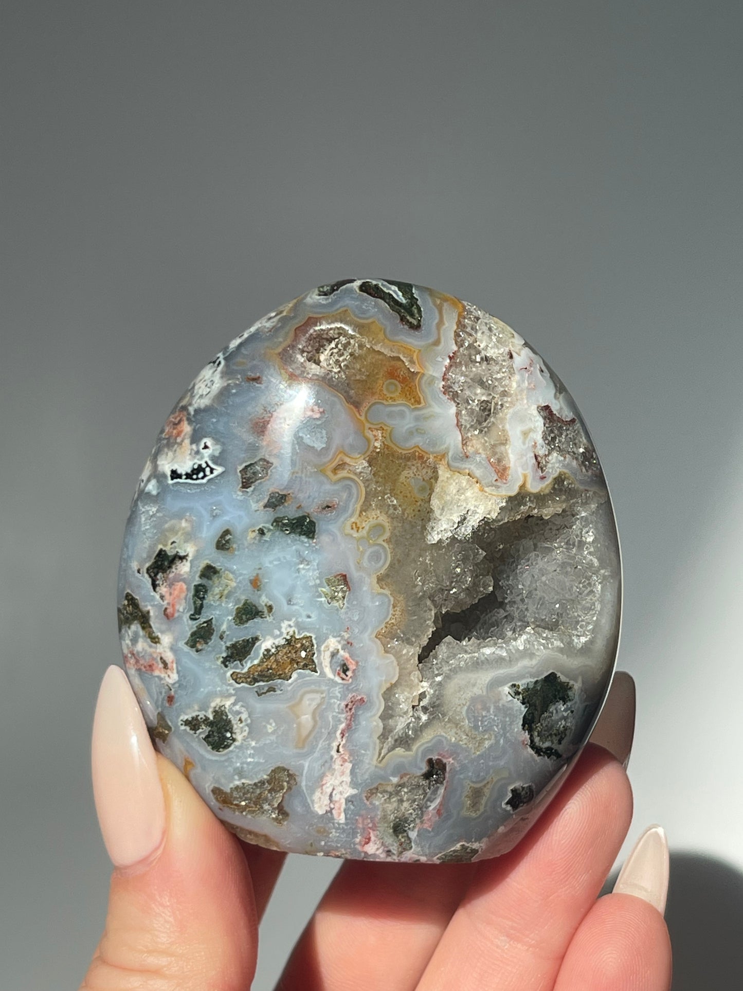Pastel Druzy Sea Jasper Freeform