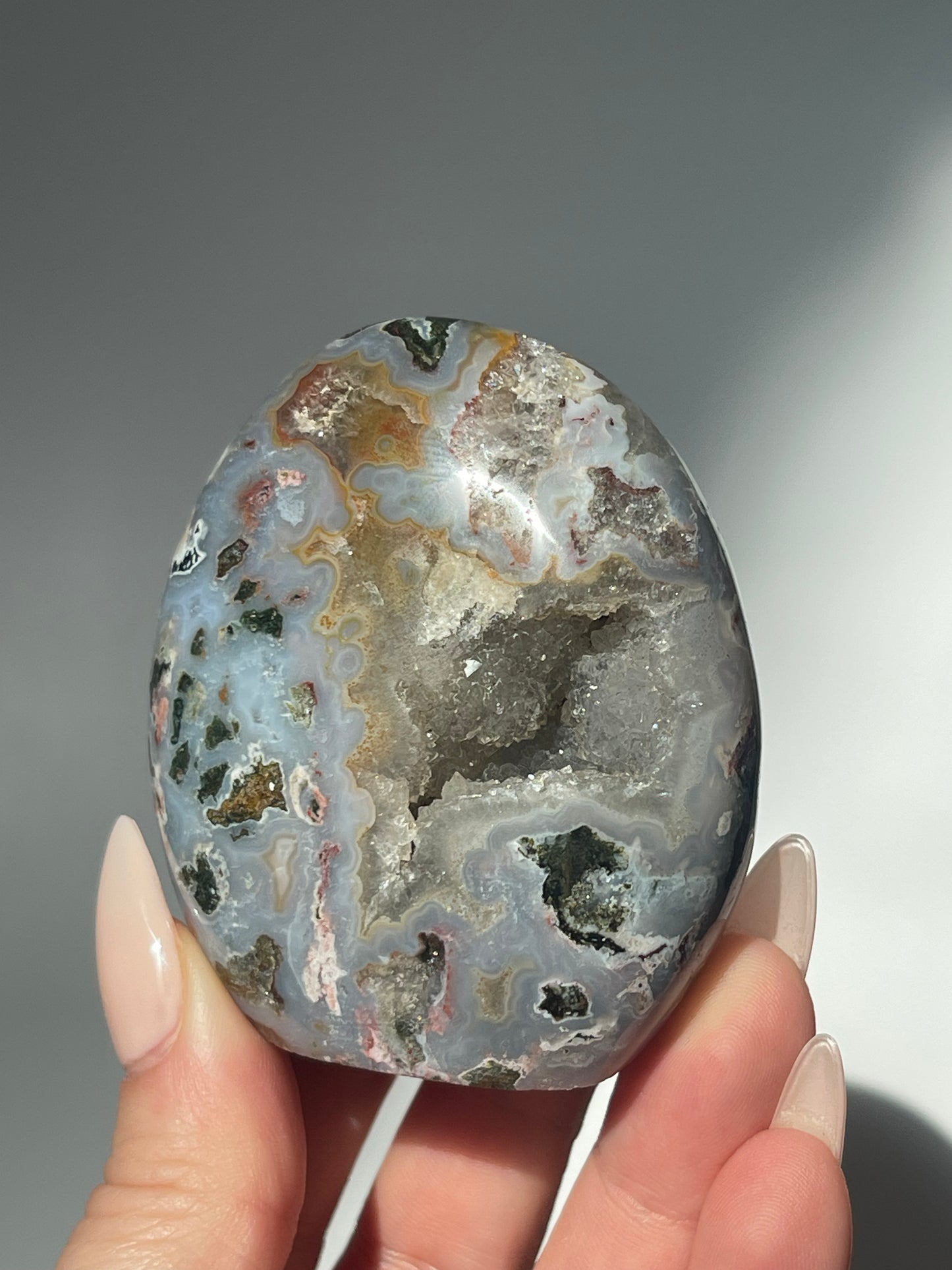 Pastel Druzy Sea Jasper Freeform