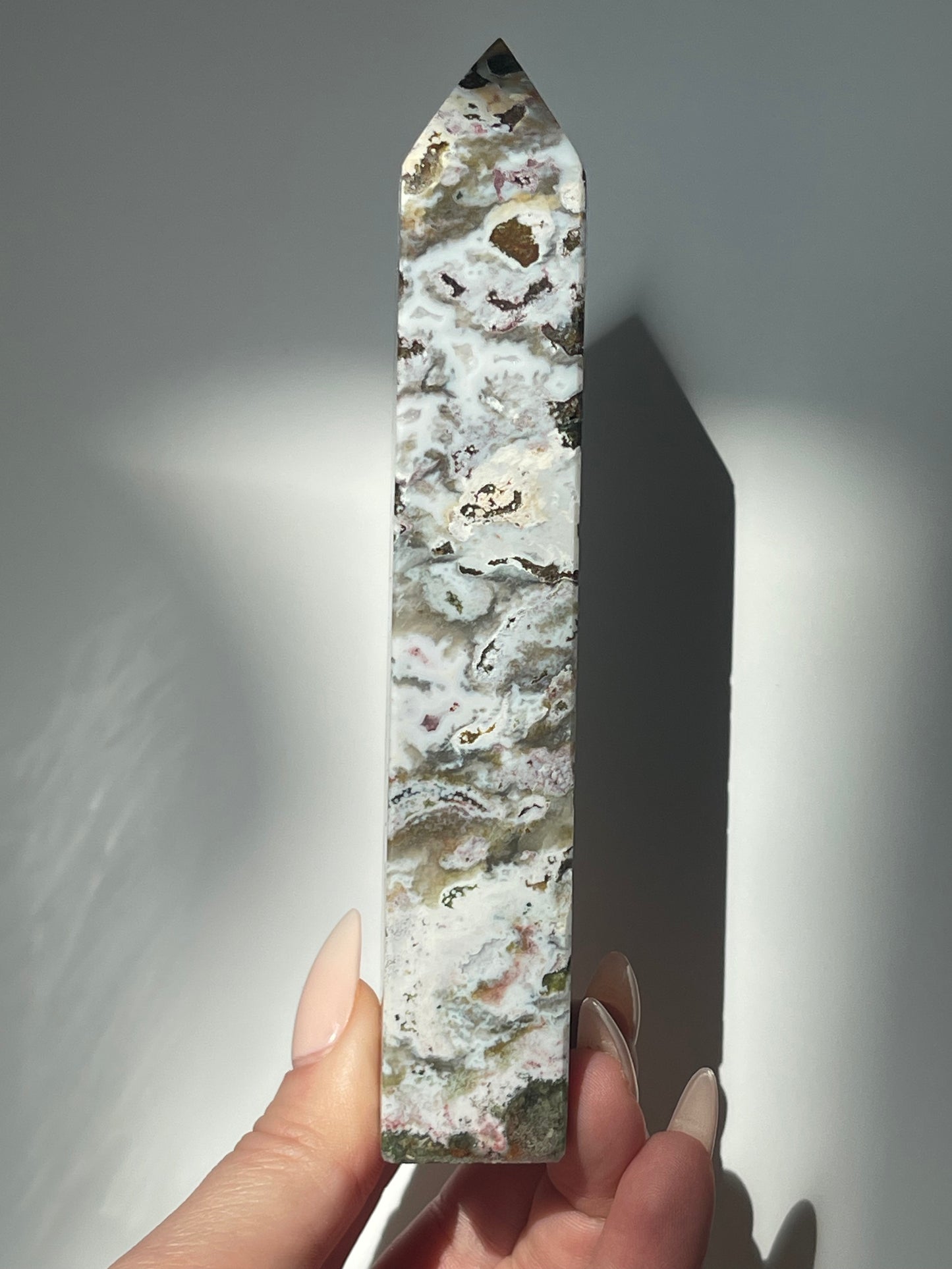 Light Tone Sea Jasper 4 Sided Tower