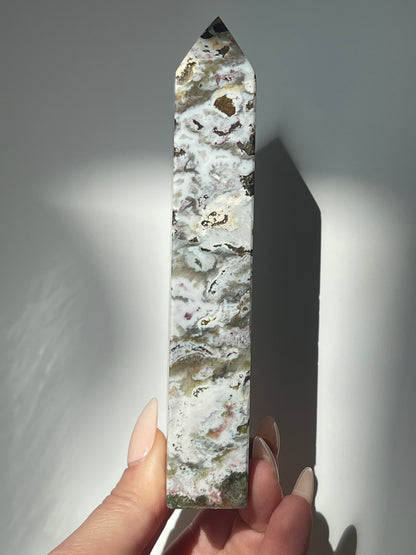 Light Tone Sea Jasper 4 Sided Tower