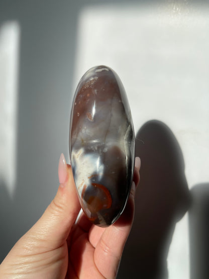 Orca Agate Heart