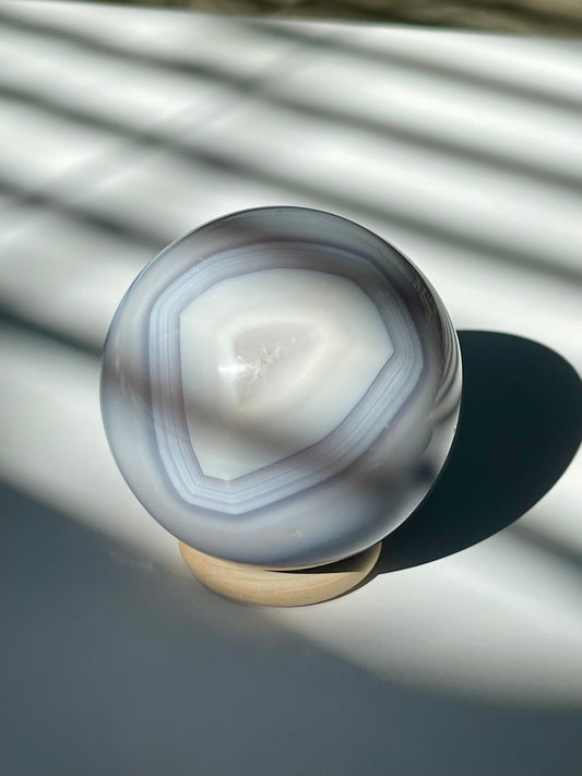 Blue Banded Agate Sphere