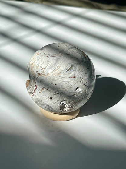 Mexican Crazy Lace Agate Sphere