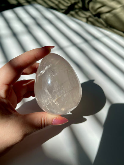 Gemmy Rose Quartz Egg