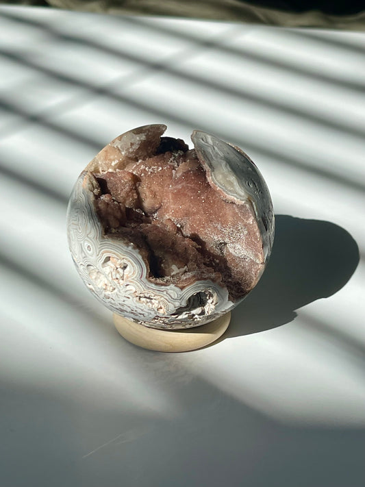 Mexican Crazy Lace Agate Sphere