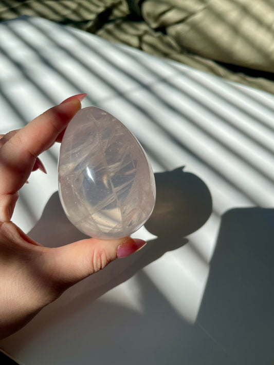 Gemmy Rose Quartz Egg