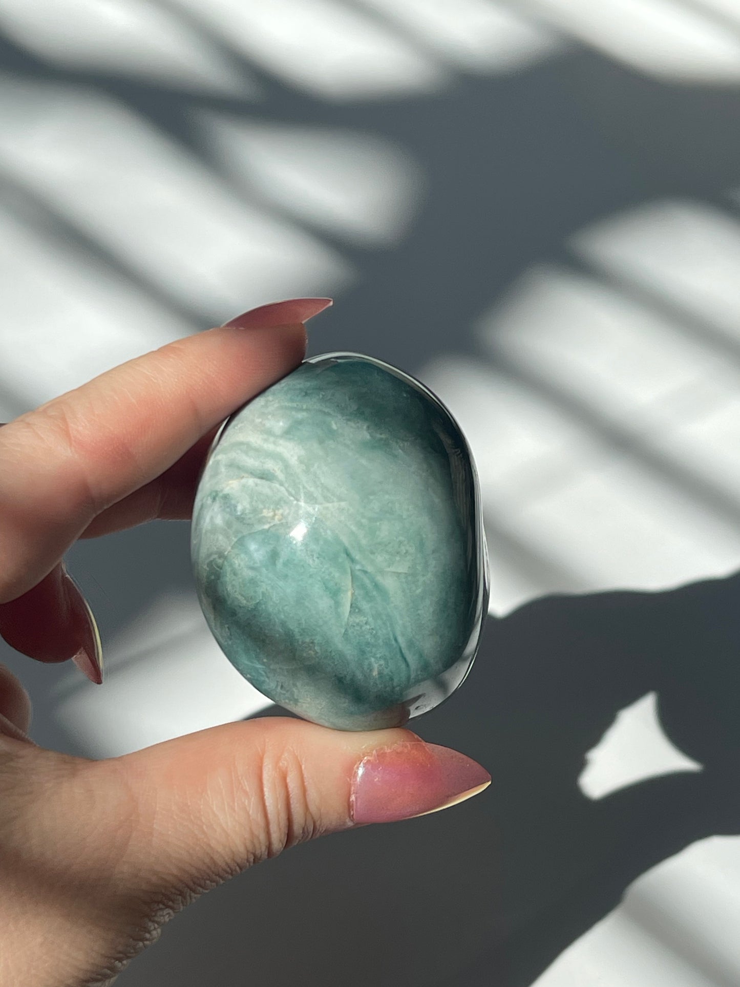 Puffy Galaxy Teal Sea Jasper Palm