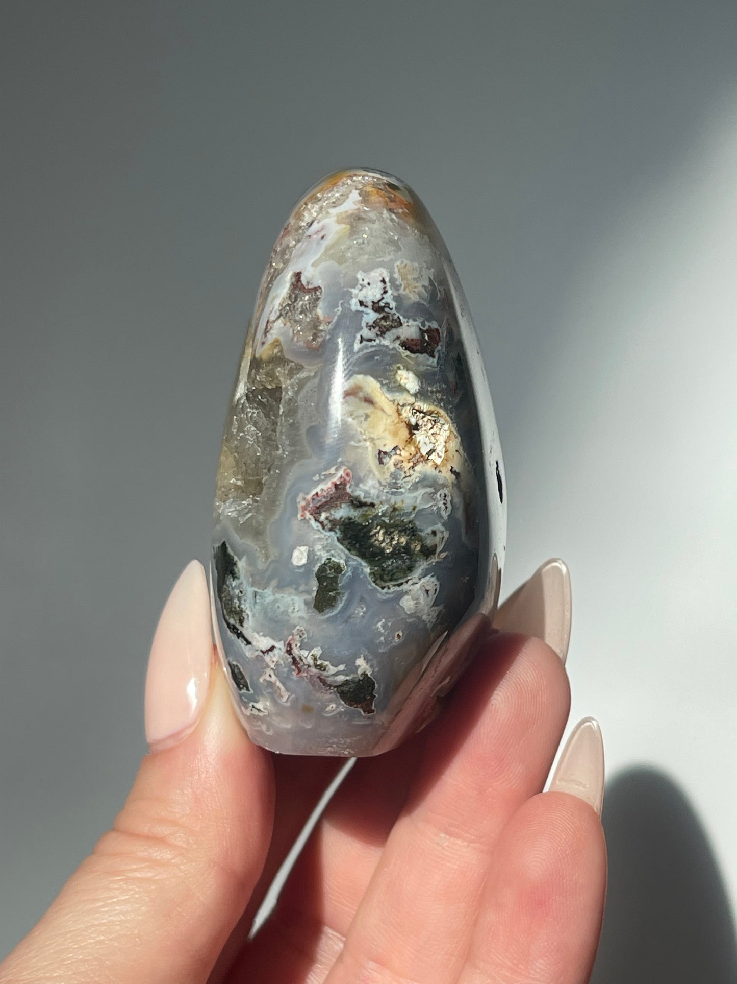 Pastel Druzy Sea Jasper Freeform