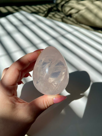 Gemmy Rose Quartz Egg