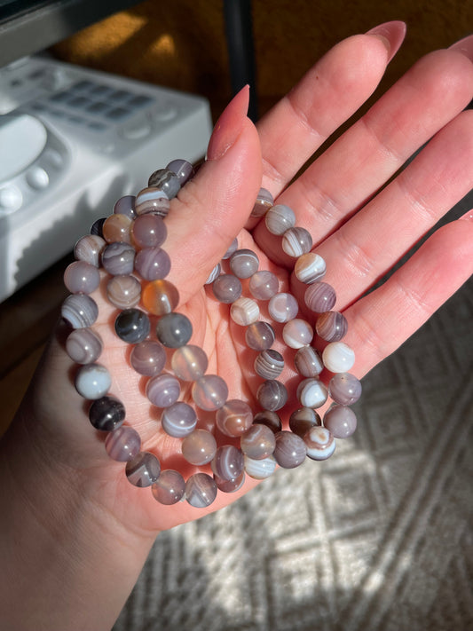Agate Bracelets - 8mm