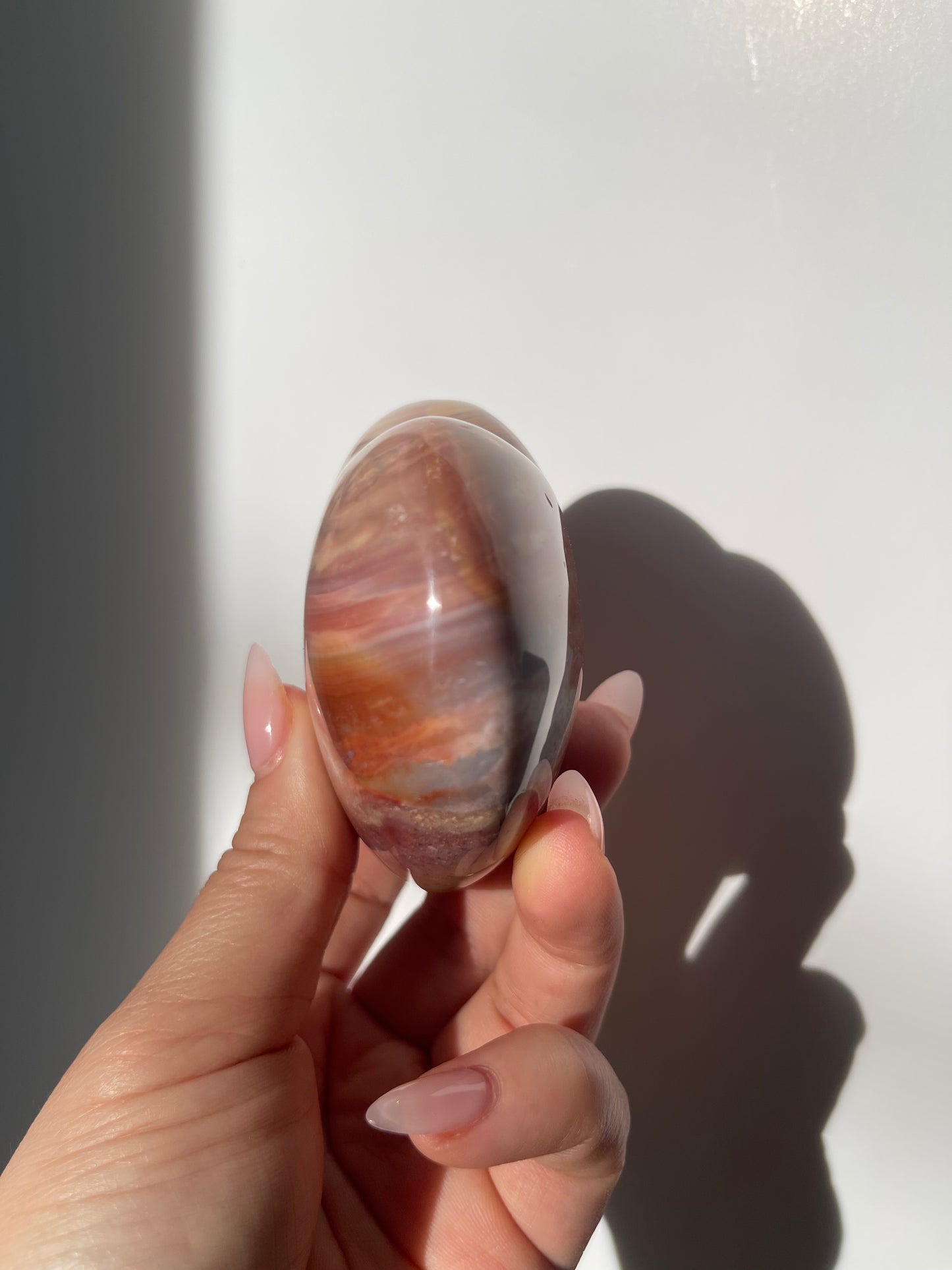 Rosey Sea Jasper Heart