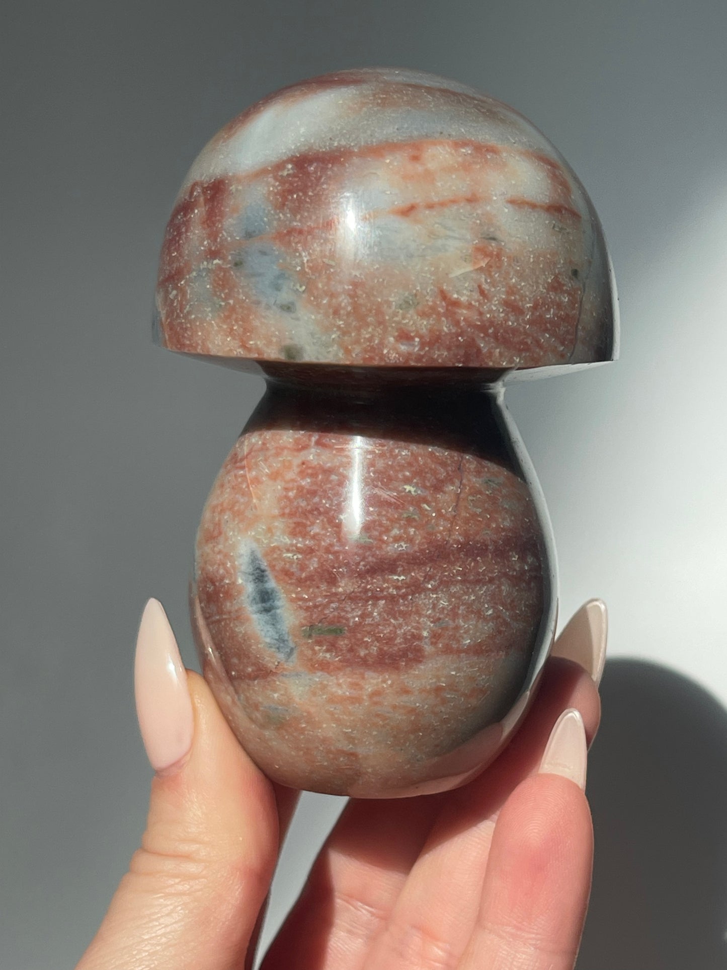 3.7" Sea Jasper Mushroom