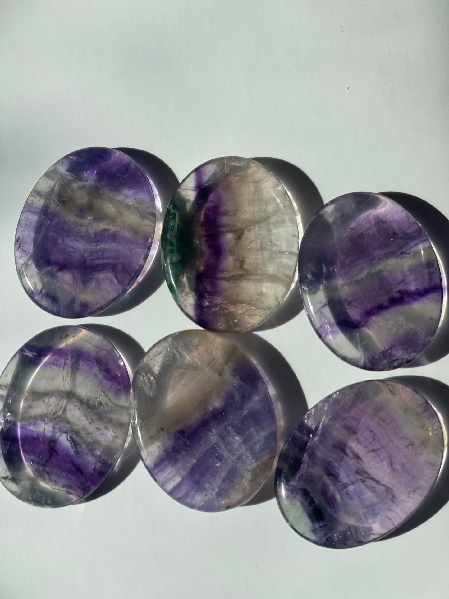 Purple Fluorite Worry Stone