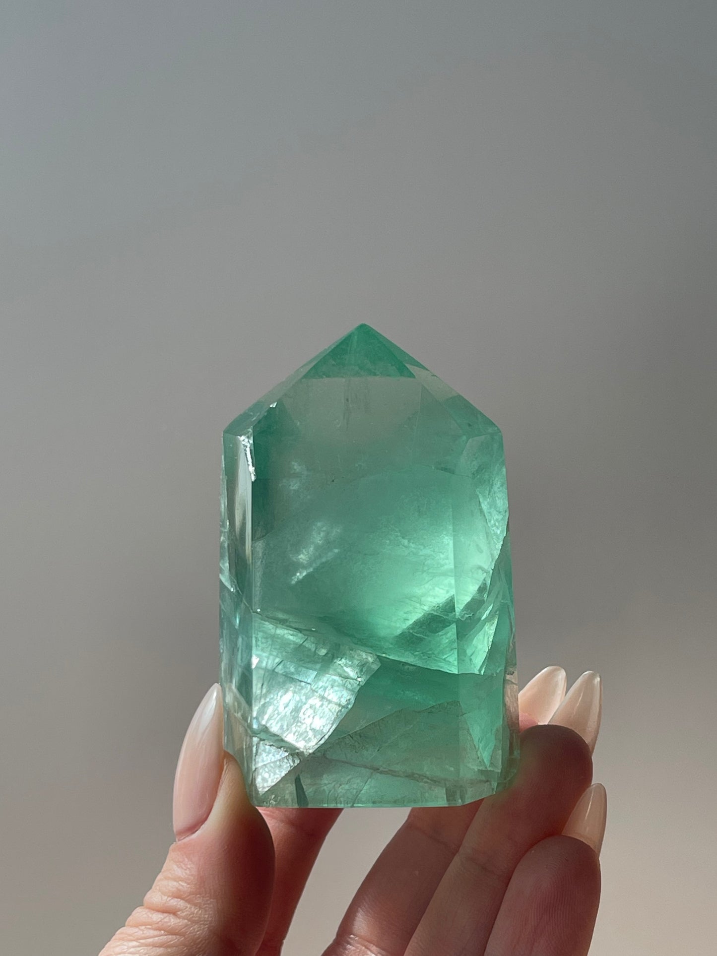 Green Apple Fluorite Tower 2.8"