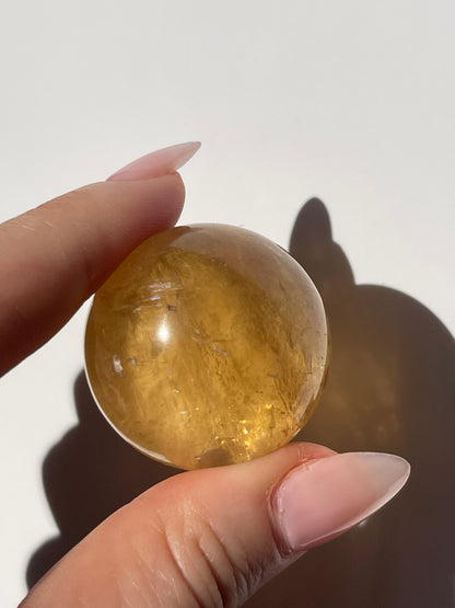 Honey Calcite Small Sphere