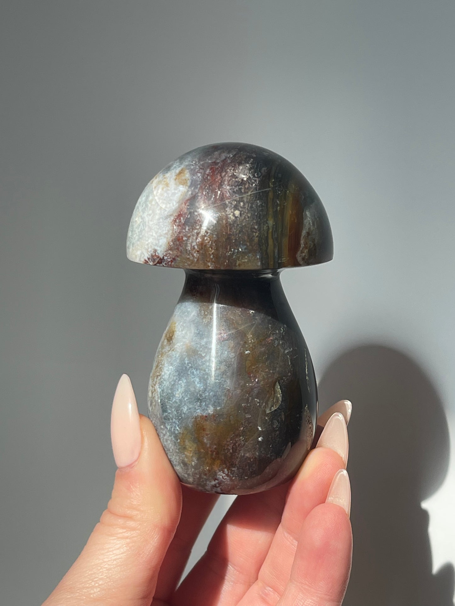 3.4" Sea Jasper Mushroom
