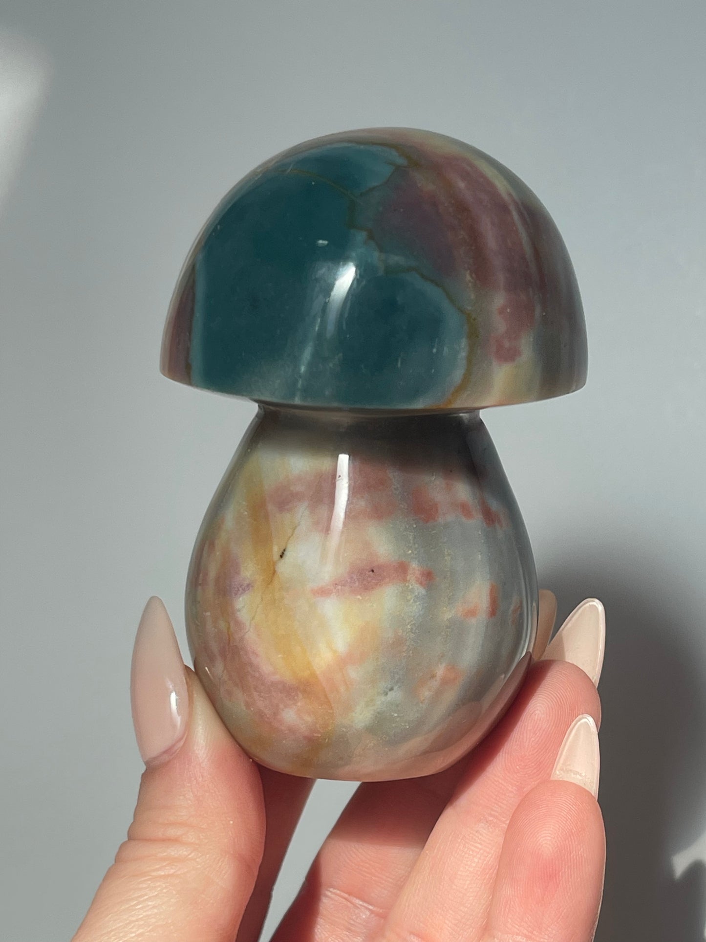 3.3" Sea Jasper Mushroom