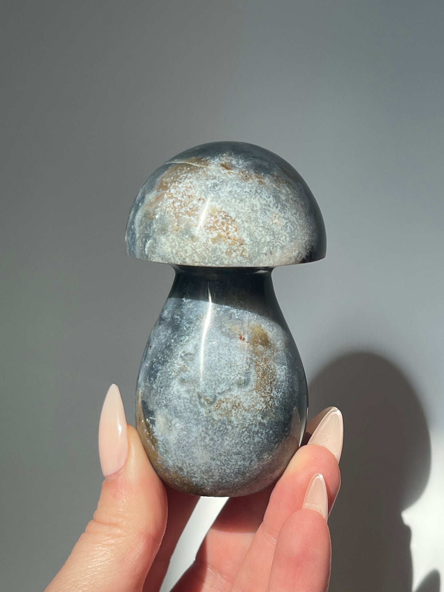 3.4" Sea Jasper Mushroom