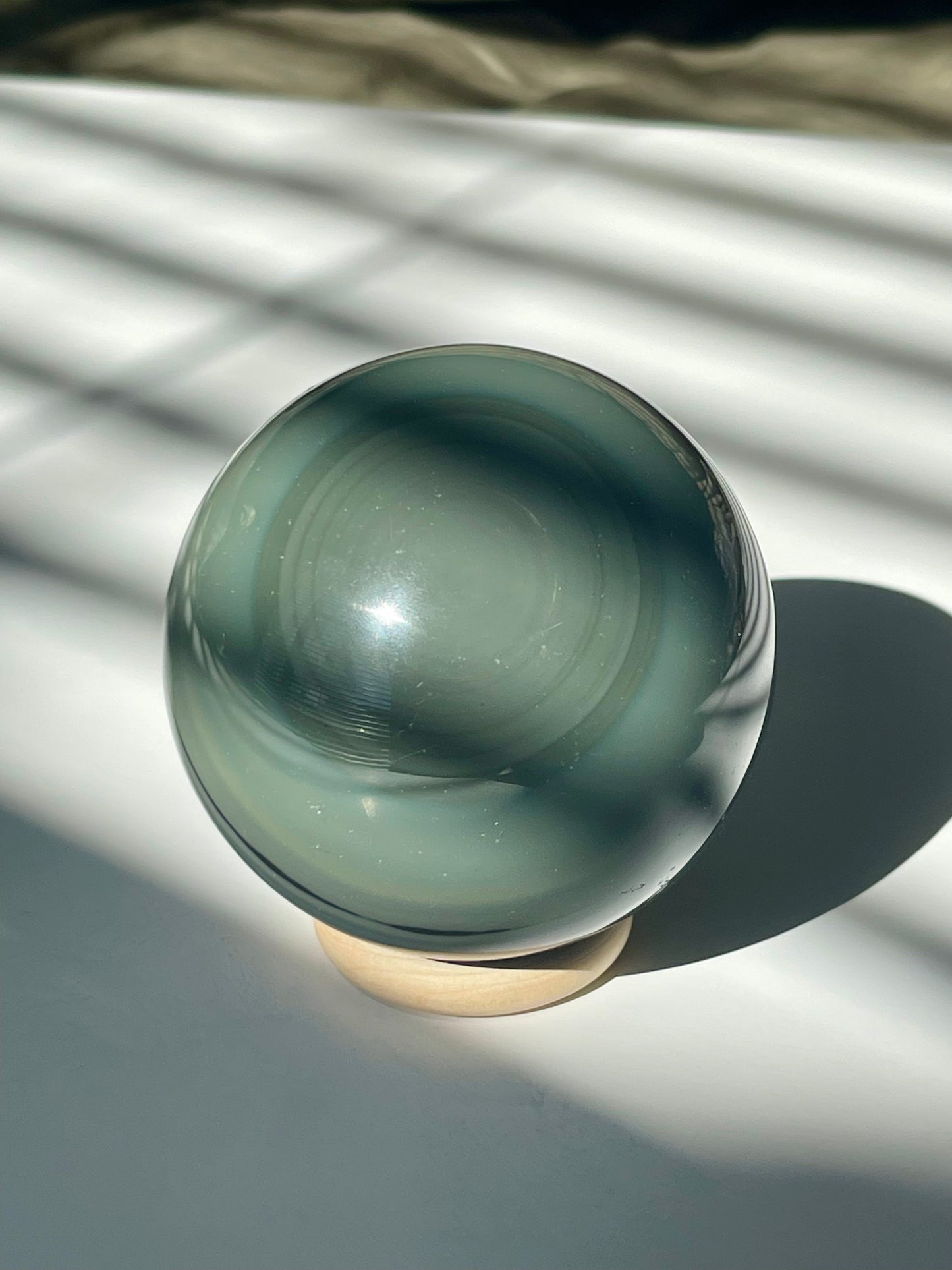 Banded Obsidian Sphere