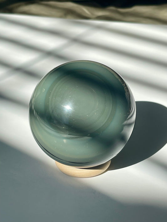 Banded Obsidian Sphere