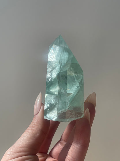 Mint Green Fluorite Tower 2.8"