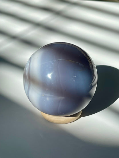 Blue Banded Agate Sphere